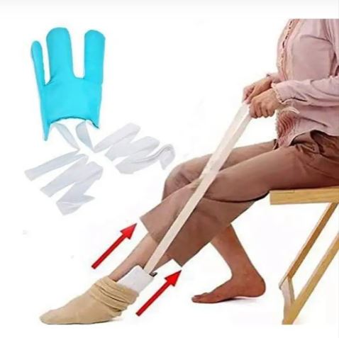 Crease-free Sock Aid Device for Elderly